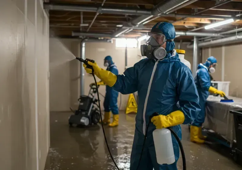 Basement Sanitization and Antimicrobial Treatment process in Fresno, TX